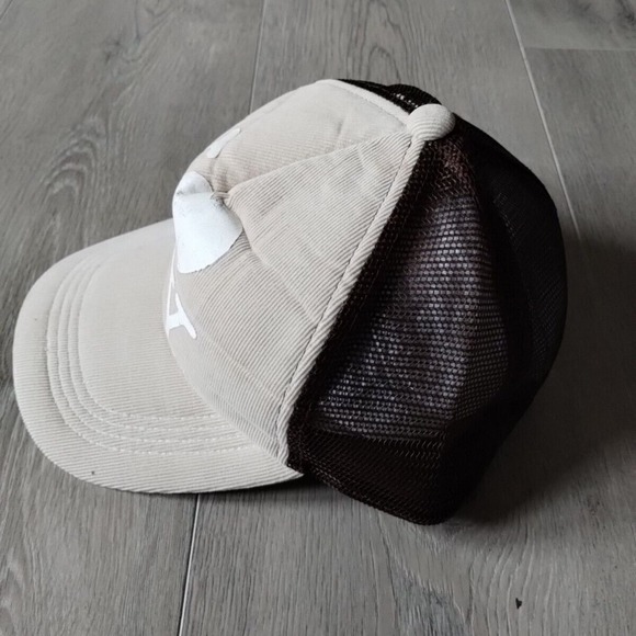 I Love New York Trucker Hat Corduroy Snapback Cap Beige White Black OSFA NYC NY - Picture 7 of 12